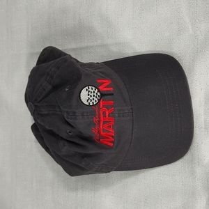 Red and Gray Red Sky Ranch Martin Golf Ball Cap with metal slider adjustable